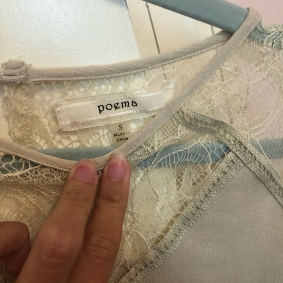 Altar’d State Boho Crop Top with Lace Detail - Picture 4 of 4